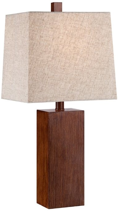 Darryl Wood Finish Rectangular Table Lamp