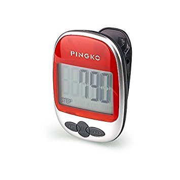 PINGKO Walking Pedometer Accurately Track Steps Portable Sport Pedometer Step/distance/calories/ Counter Fitness Tracker, Calorie Counter