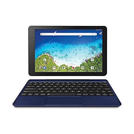 RCA 10" Viking Pro (2-in-1) Laptop Tablet with Detachable Keyboard - 32GB | Android 8.1 (Go Edition) - (RCT6A03W13F1H) (Blue)