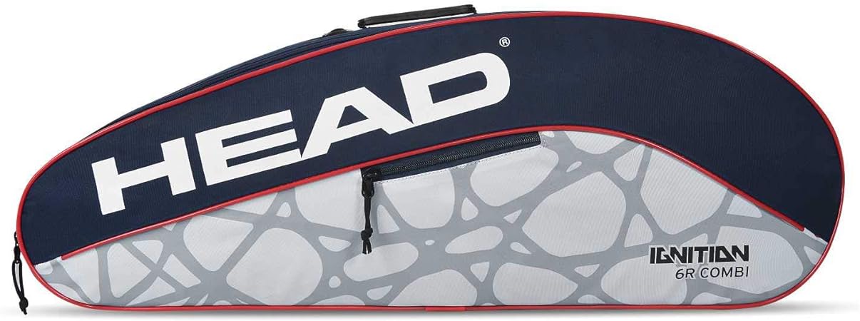 Head Polyester Ignition Pro 6R Badminton Kit Bag, Navy/Grey