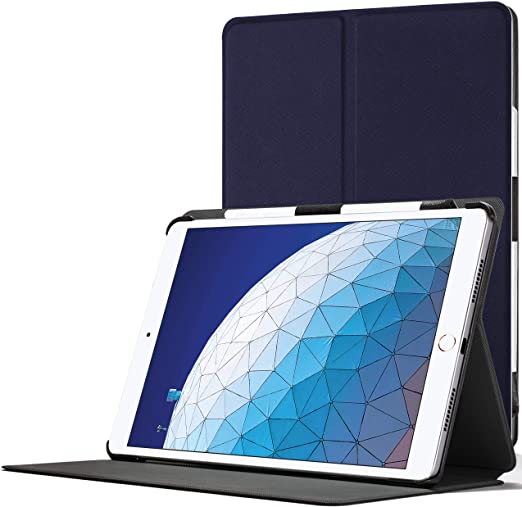 Forefront Cases Smart Case for iPad Air 3 2019 | Magnetic Protective Case Cover & Stand for Apple iPad Air 3 2019 Model | Smart Auto Sleep Wake Function | Slim Lightweight | Navy Blue