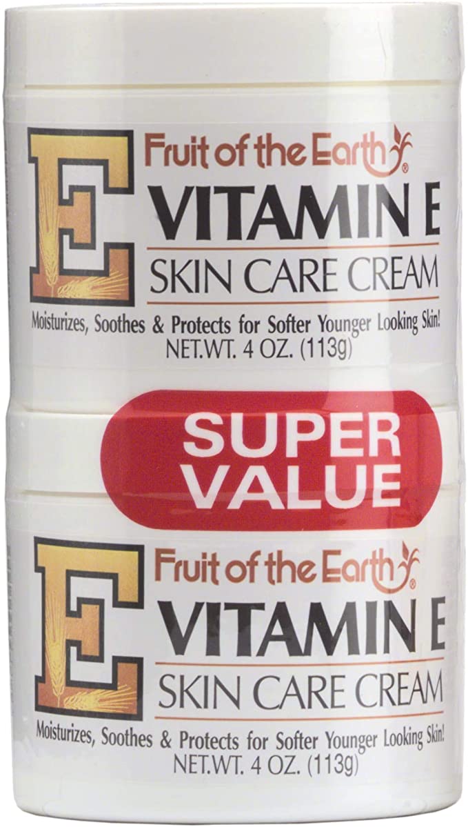 Fruit Of The Earth Bogo Cream Vitamin-E 4 Ounce Jar (113g)
