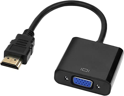 TIZUM Hdmi to Vga Adapter Cable 1080P for Projector, Computer, Laptop, Tv, Projectors & Tv