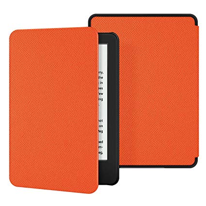 Ayotu Lightweight Case for All-New Kindle 10th Gen 2019 Release - Durable Leather Cover with Auto Wake/Sleep fits Amazon All-New Kindle 2019(Will not fit Kindle Paperwhite or Kindle Oasis) Orange