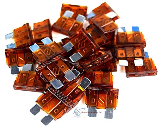 25 pack 7.5 Amp ATC Fuse Blade Style Scosche 7.5A Automotive Car Truck