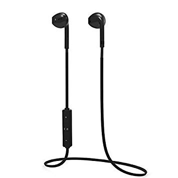 Bluetooth Headphones, Wireless Bluetooth Earphones V4.1 Stereo Noise Reducing Earbuds Handfree Mini Sweatproof Sports Headsets for Apple iPhones 8/X/7/7plus/6s/6 Smart Phones - black
