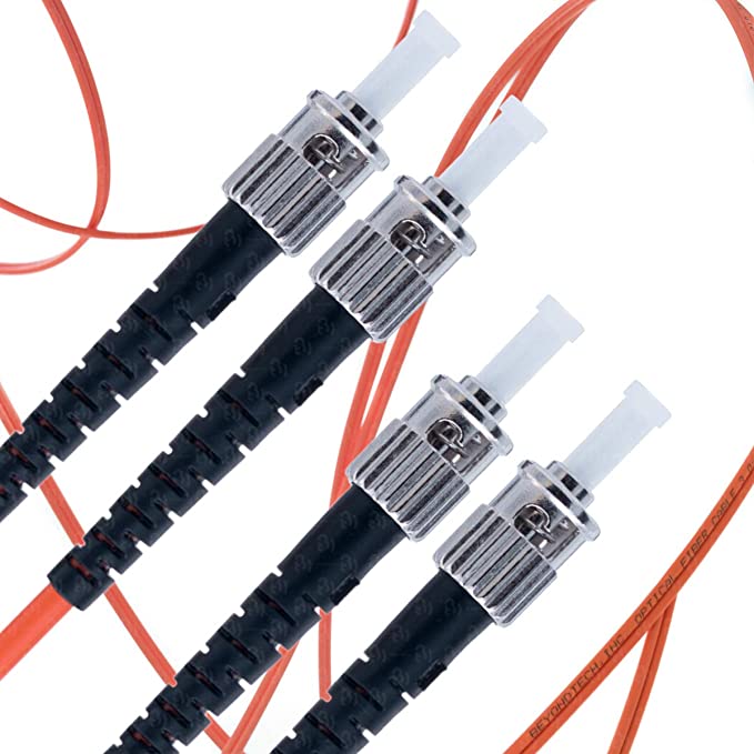 ST to ST Fiber Patch Cable Multimode Duplex - 3m (9.84ft) - 62.5/125um OM1 - Beyondtech PureOptics Cable Series