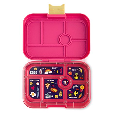 YUMBOX (Kawaii Pink; Emoji Tray) Leakproof Bento Lunch Box Container for Kids