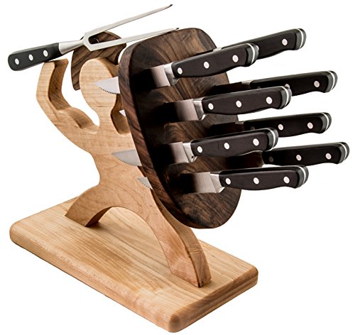 Spartan Steak Knife Set - Carnivore's Edition - Handmade, 10-Piece, Professional Steak Knife Set