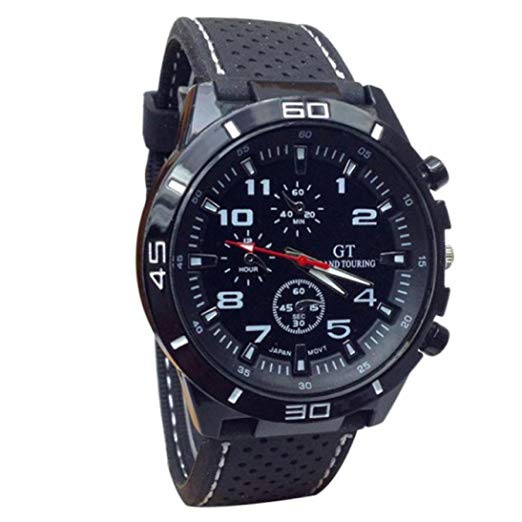 YANG-YI Military Watches Sport Wristwatch Silicone Fashion Hours Quartz Watch Men