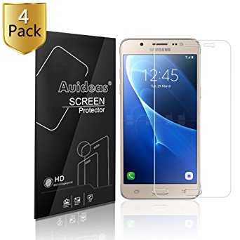 Samsung Galaxy J7 (2016) J710 Screen Protector,Auideas (4-Pack) Screen Protector Film HD Clear Retail Packaging for Samsung Galaxy J7 (2016) J710 (HD Clear)