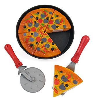 Liberty Imports Pizza Party Fast Food Cooking & Cutting Play Set Toy for kids