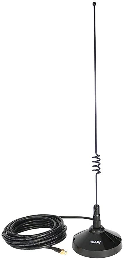 Tram 1185-FSMA Amateur Dual-Band Magnet Antenna with SMA-Female Connector, 23.25in. x 5.25in. x 2.00in.