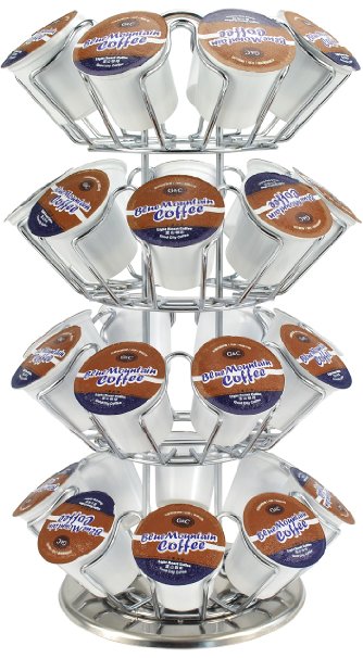 Surpahs 32-Pods K Cup Coffee Pod Holder Carousel Organizer - 32 Pod Capacity