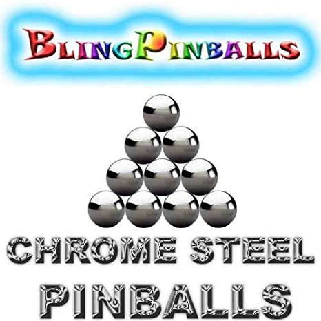 10 Chrome Steel Premium Bling Mirror Finish Pinballs