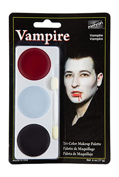 Mehron Makeup Tri-Color Halloween Makeup Palette (Vampire)