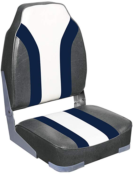 Leader Accessories New High Back Folding Boat Seat