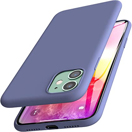 TOZO for iPhone 11 Case 6.1 Inch (2019) Liquid Silicone Gel Rubber Shockproof Shell Ultra-Thin [Slim Fit] Soft 4 Side Full Protection Cover for iPhone 11 with [Blue]