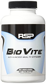 RSP BioVite - Advanced Multivitamin for Men & Women, Complete Muscle Recovery, Natural Energy Support and Immune Function, 90 Tablets