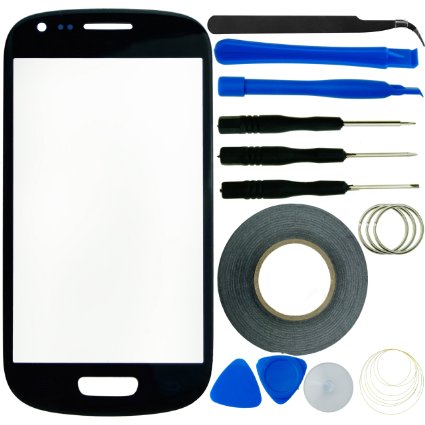 Eco-Fused Screen Replacement Kit for Samsung Galaxy S3 Mini including Replacement Glass / Tool Kit / Adhesive Sticker Tape / Tweezers / Microfiber Cleaning Cloth / Instruction Manual