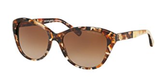 Michael Kors MK2025F Sunglasses 316913-54 - Tiger Tortoise Frame, Brown Gradient