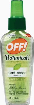 OFF! Botanicals Plant-Based Insect Repellent 4oz Spritz Repel Mosquitoes, gnats and other annoying insects for up to 2 hours
