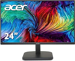 Acer EK241YHbif 24-inch Monitor - VA Panel, 1920 x 1080, 5ms, 100Hz, FreeSync, HDMI, VGA