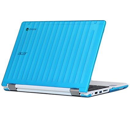 iPearl mCover Hard Shell Case for 13.3" Acer Chromebook R13 CB5-312T series ( NOT compatible with Acer R11 and other 11.6" chromebooks ) Convertible Laptop (Acer R13) (Aqua)