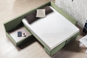 Sleep Master Cool Gel Memory Foam 5 Inch Sleeper Sofa Mattress, Replacement Sofa Bed Mattress, Full