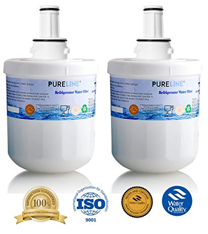 Samsung Aqua-Pure DA29-00003G Refrigerator Water Filter Replacement, Also Fits Aqua-Pure Plus DA29-00003A, DA29-0003B & More -2 Pack - By Pure Line