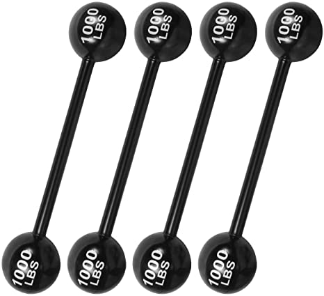 4PCS Giant Inflatable Dumbbell Barbell - Carnival Circus Birthday/Halloween/Strongman Party Decorations Supplies Cosplay Props - Blow Up Costume Photo Booth Props Accessory