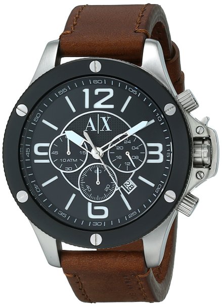 Armani Exchange Men's AX1509 Analog Display Analog Quartz Brown Watch