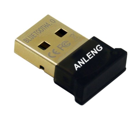 ANLENG Bluetooth 40 USB Dongle Adapter Universal Plug Compatible with Windows 10 8 7 Vista XP 3264 Bit for Cellphones Mouse Printers Keyboards Headsets Speakers