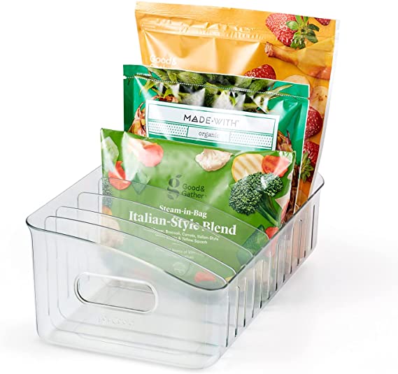 YouCopia FreezeUp Freezer Bin 15", Fridge Organizer with Storage, BPA-Free Food-Safe Container