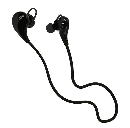 Lanbailan Bluetooth Headset Wireless Stereo Bluetooth Headphones Noise Cancelling Earbuds Headset with Microphone Hands-free Calling & Say Yes or No to Pick or Reject Call (Black)