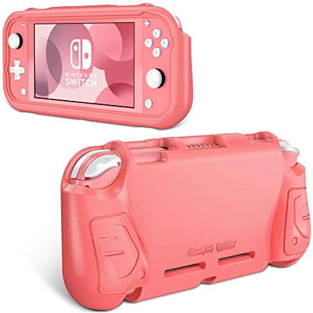 Fintie Case for Nintendo Switch Lite 2019 - Kids Friendly [Ultralight] [Shockproof] Anti-Scratch Protective Cover w/Ergonomic Grip Comfortable Grip Case for Switch Lite Console, Living Coral