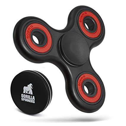 Gorilla Spinners - Premium Spinner Fidget Toy with High Speed Ceramic Bearing in Quality Metal Gift Box. 1-4 min od Spin Time