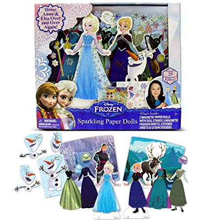 Disney Frozen Anna and Elsa Sparkling Paper Dolls