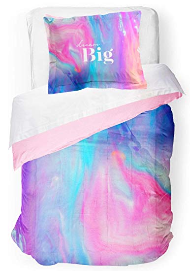 Jay Franco LaurDIY Full/Queen Comforter and Sham Set - Super Soft Reversible Bedding - Fade Resistant Microfiber (Official LaurDIY Product)