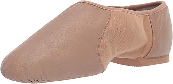 Bloch Dance Women's Neo-Flex Leather and Neoprene Slip On Split Sole Jazz Shoe