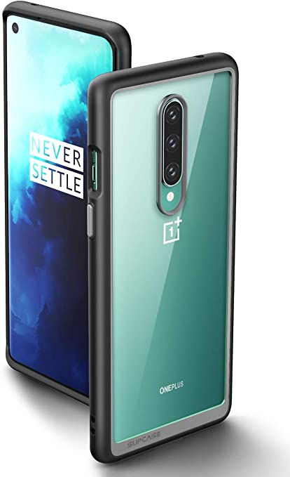SupCase Unicorn Beetle Style Series Case Designed for OnePlus 8, Premium Hybrid Protective Clear Case (Black)