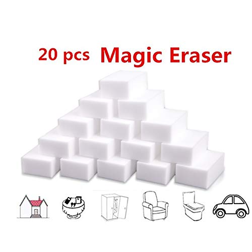 Dr.WOW 20 Pcs/Lot Magic Eraser,Great Price Melamine Sponge - 2X Thicken 2X Long Lasting Cleaning,Magic Sponge In Kitchen Air Fryers, Bathroom, Office Work Well