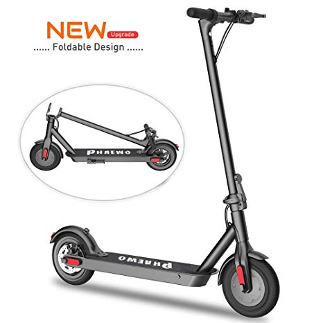 Magicelec Electric Scooter with Shock Absorbers 8.5 Inch Kick Tire Up to 18 Miles Range 16 MPH Commuting Folding Scooter for Adults