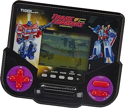 Tiger Electronics Transformers Robots in Disguise Generation 2 Electronic LCD Video Game Retro-Inspired 1 Player Handheld Game Ages 8 and Up