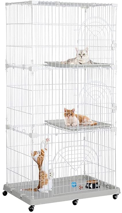 Yaheetech Large Cat Cage Kitten Crate Pet Enclosure