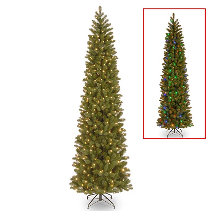 National Tree 9 Foot Downswept Douglas Fir Pencil Slim Tree