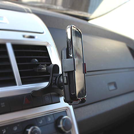 KIQ (TM) XL Universal Air Vent Car Mount Holder for Cell Phones up to 6.5in Screen Displays
