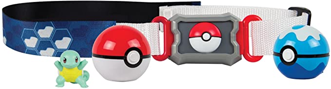 Pokemon Clip N Carry Belt Water Type Role Play Set with Squirtle Action Figure