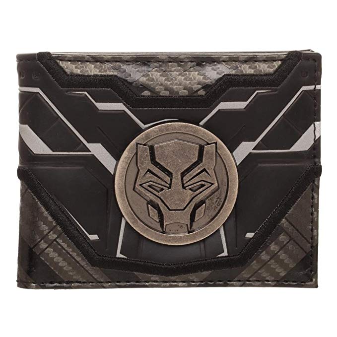 Black Panther Black Bi-Fold Wallet Standard