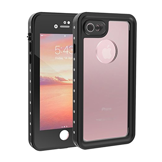 iPhone 7 Waterproof Case, UBeesize Drop Resistant Full Sealed Underwater Protective Cover, Dirtproof Snowproof Shockproof IP68 Certified Waterproof Case for iPhone 7 (4.7)